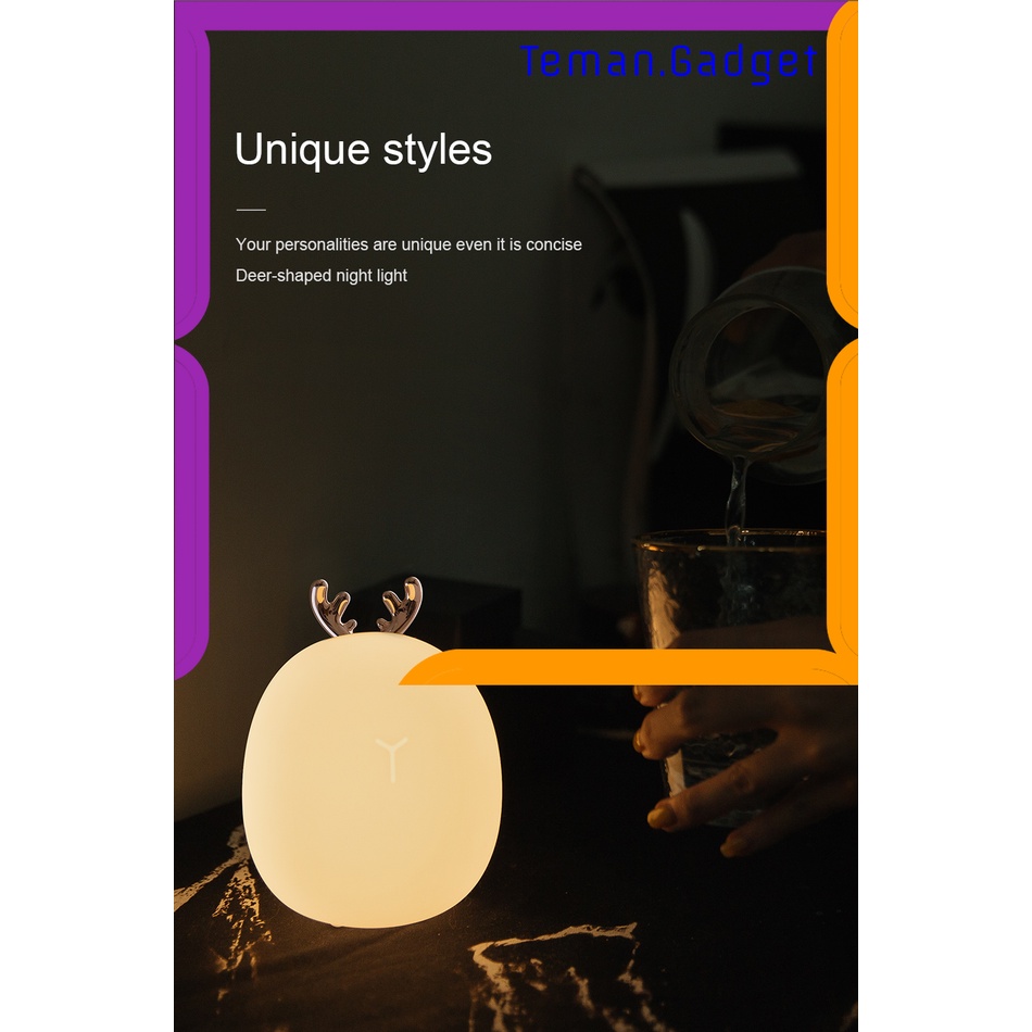 TG - LMP Lovely Lamp Lampu Tidur LED Light 2in1 Color Dimmable Charge 900mAh - 317