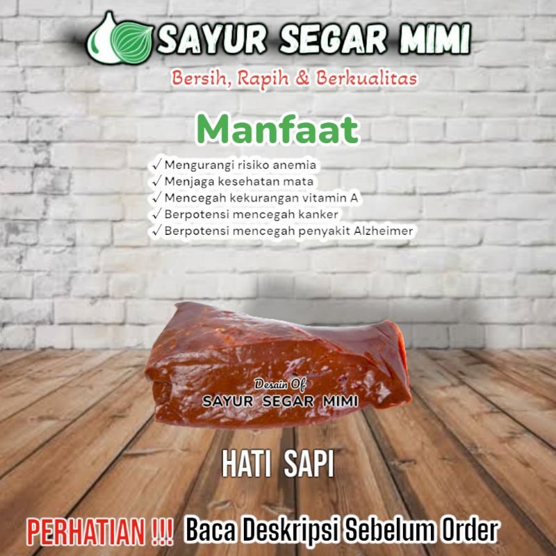 

Hati Sapi / Paru Sapi / Limpa Sapi - Sᴀʏᴜʀ Sᴇɢᴀʀ ♏ɪᴍɪ