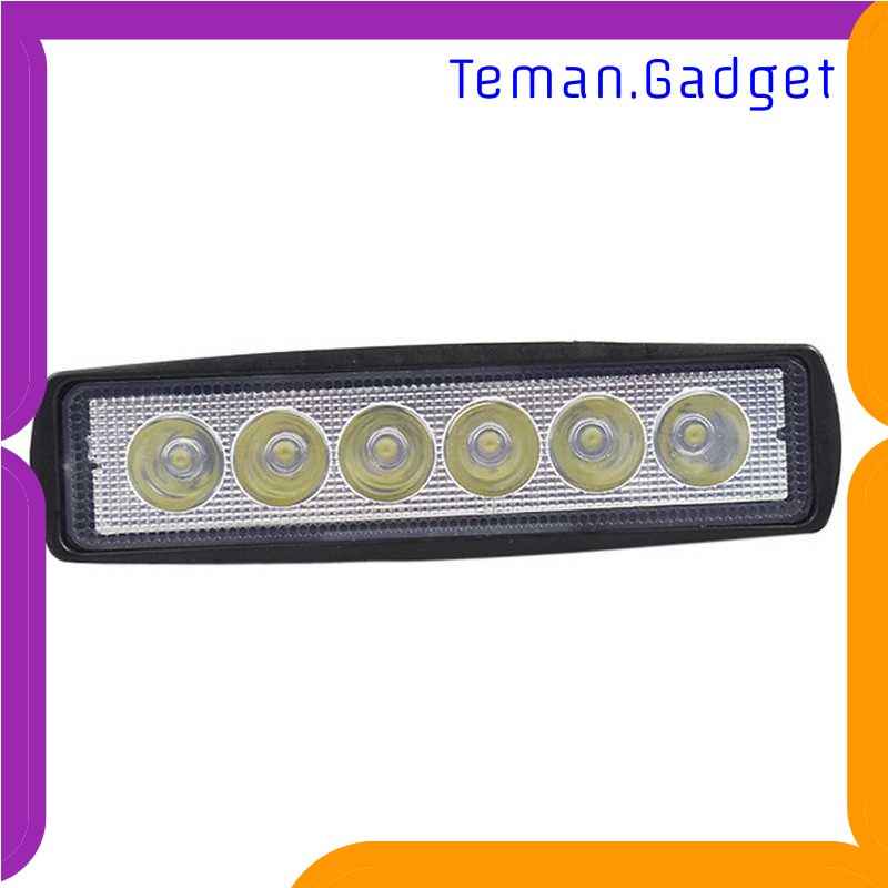 TD - OTO Lampu Sorot Tembak Mobil Floodlight Offroad SUV IP67 Cool White 18W - LW18