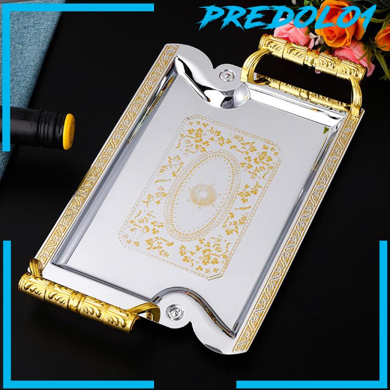 [Predolo1] Nampan Kamar Mandi Handuk Tray Meja Organizer Embossment Piring Khusus