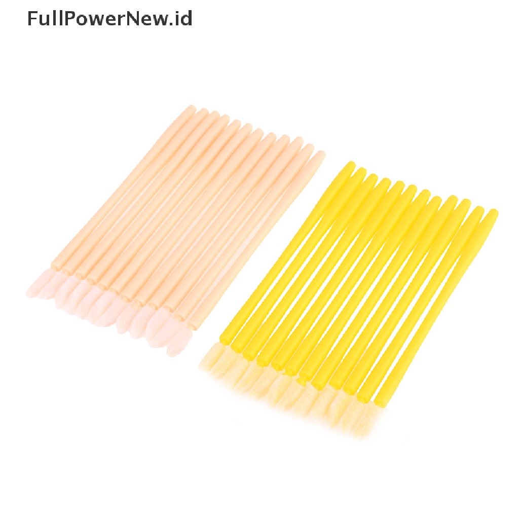 Power 100pcs Kuas Bibir Sekali Pakai Tongkat Kilap Aplikator Makeup Alat Kosmetik ID
