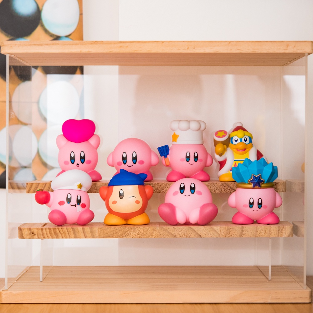 8pcs Ornamen Hias Boneka Bintang Kirby Bahan Diy Star Kirby Magician Kirby Anime Action Figure Mainan Untuk Anak