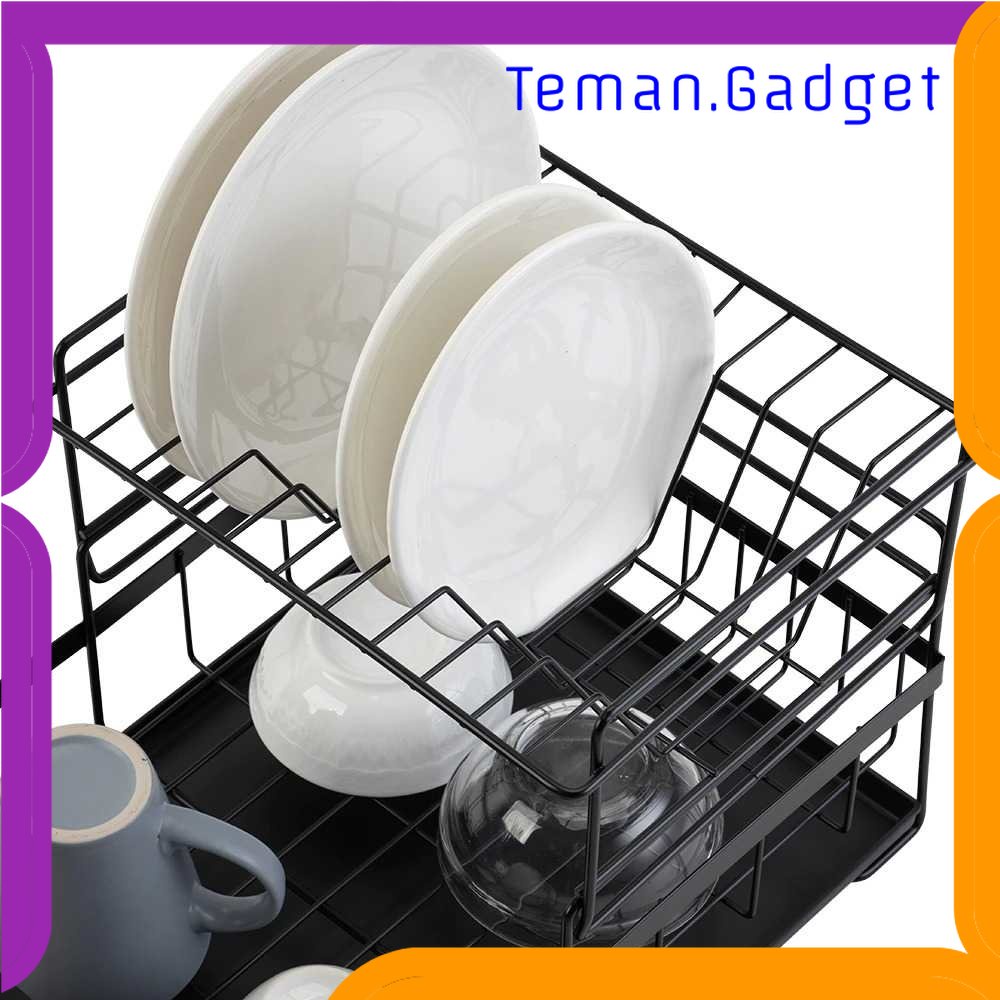 TG - DPR RANDUO Rak Piring Gelas Pengering Drainer 2 Layer Kitchen Rack - MTDD121