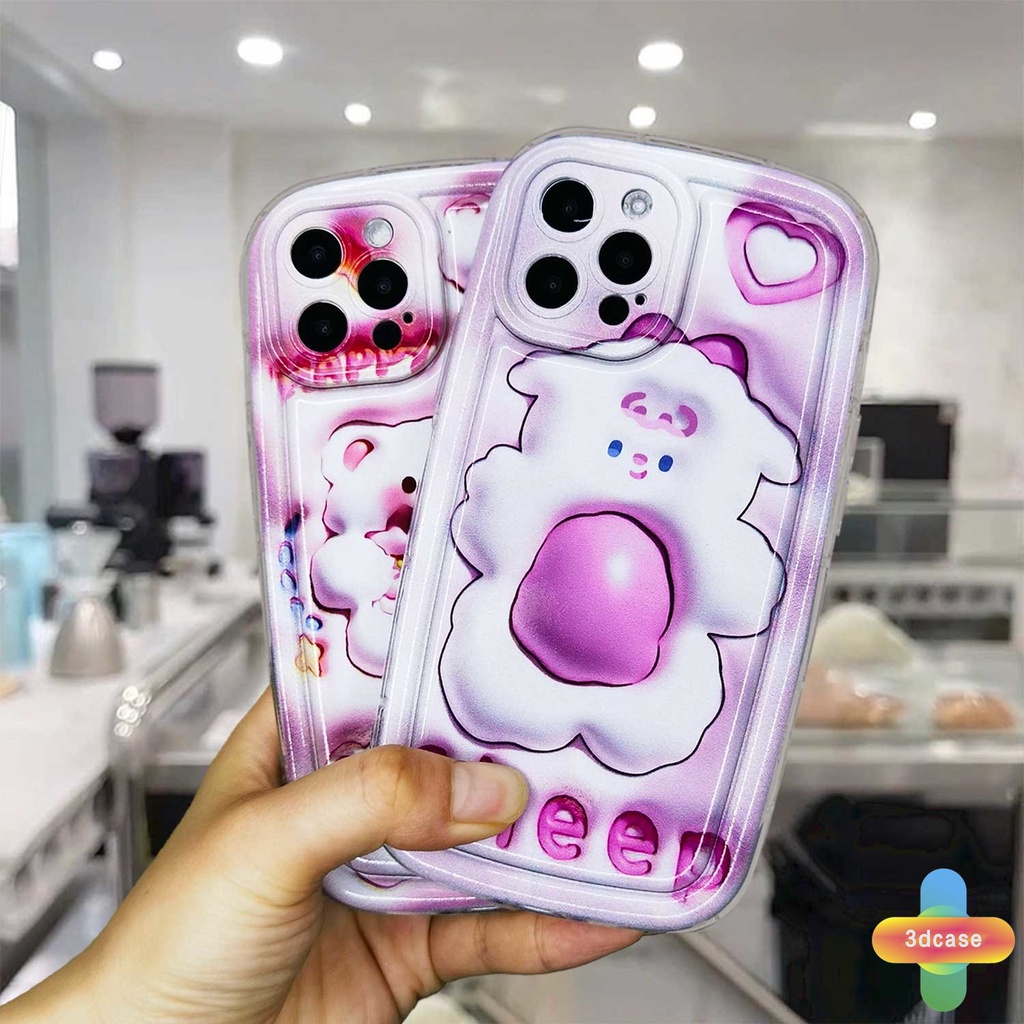 Compatible For Case IPhone XR 11 12 13 14 PRO MAX 6 7 6S 8 14 Plus X XS MAX 11 12 13 Se 2020 6SPlus 7Plus 6Plus 8Plus 14Plus XSMAX Cute Sheep Couples Soap Case