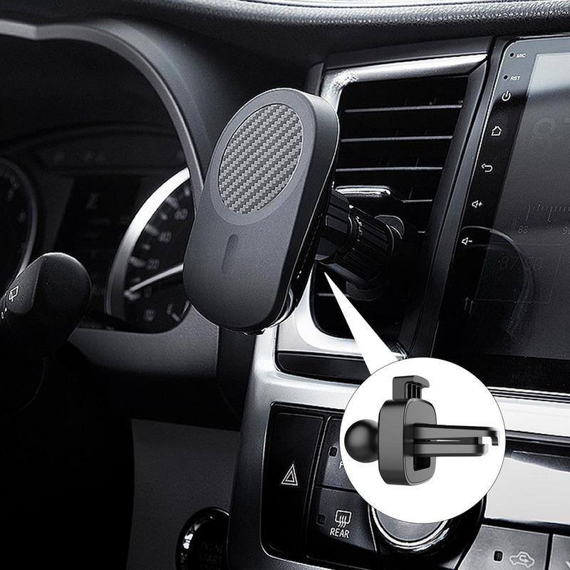 Portable Hitam Ventilasi Mobil Clip-on Phone Holder/Stopkontak Udara Otomotif Universal Tetap Bracket Gantung Aksesoris Penyimpanan Internal Kendaraan