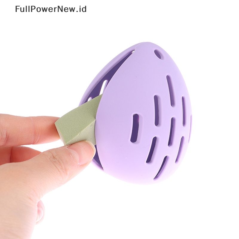 Power Silicone Tempat Spons makeup Blender makeup Travel Case Puff Rak Pengering ID