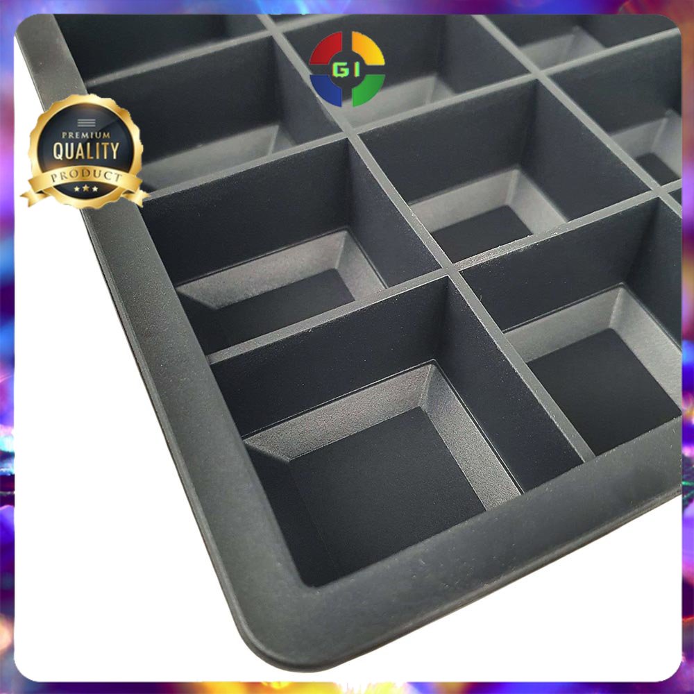 Cetakan Es Batu Model Cube 15 Hole Black