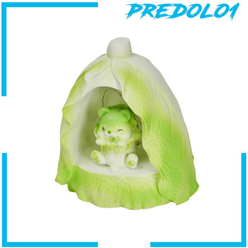 [Predolo1] Lampu Tidur Anjing Patung Resin Modern Portable Kamar Tidur Bayi Sayur Dog Lamp