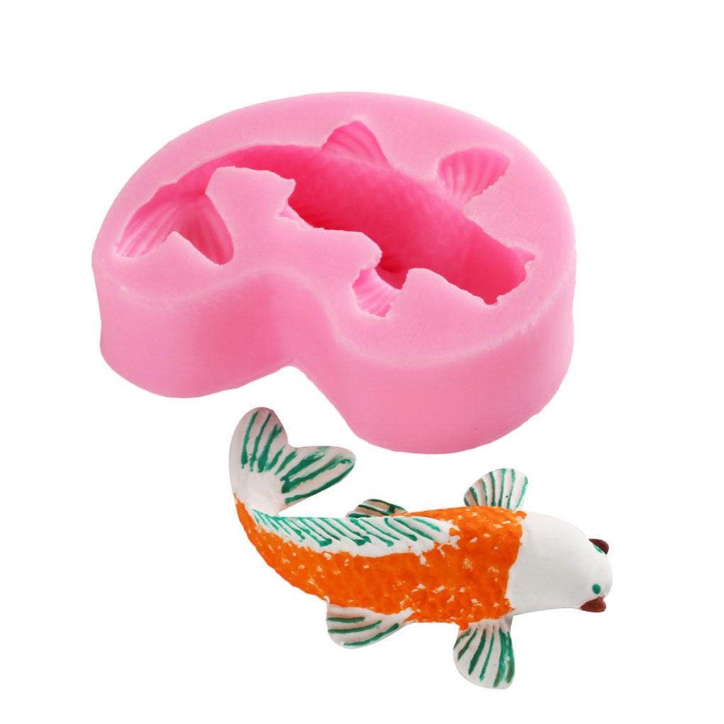 Ikan Berbentuk Kue Fondant Silikon Cetakan Bakery Sugarcraft Cetakan Restoran Reusable Baking Tool Bakeware Aksesori