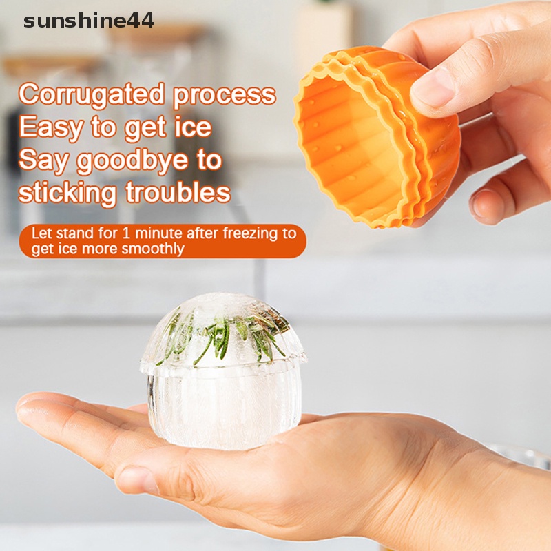 Sunshine Whiskey Spherical Ice Cube Light Bulbs Cetakan Es Ball Maker Cetakan Bar Tools ID