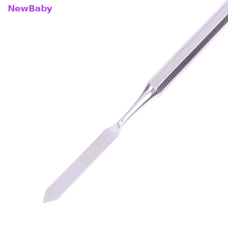 Newbaby Spatula Toner Makeup Stainless Steel Mixing Stick Foundation Alat Pengaduk Krim ID