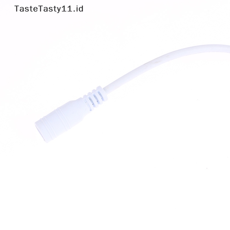 Tastetasty 1Pc Saklar Lampu DC 12V Female Male Kabel Listrik Hitam Putih Saklar Konektor DC.