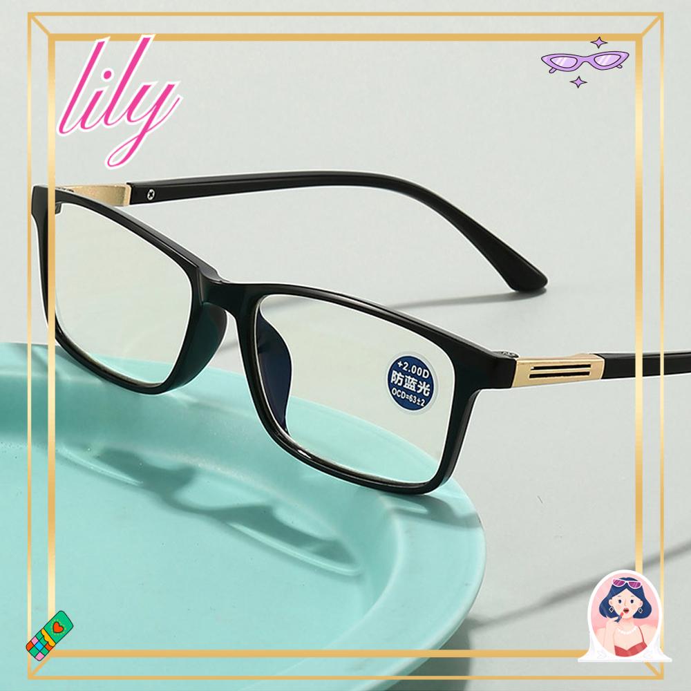 Lily Kacamata Baca Pria Wanita Vision Care Portable Blue Light Blocking Glasses