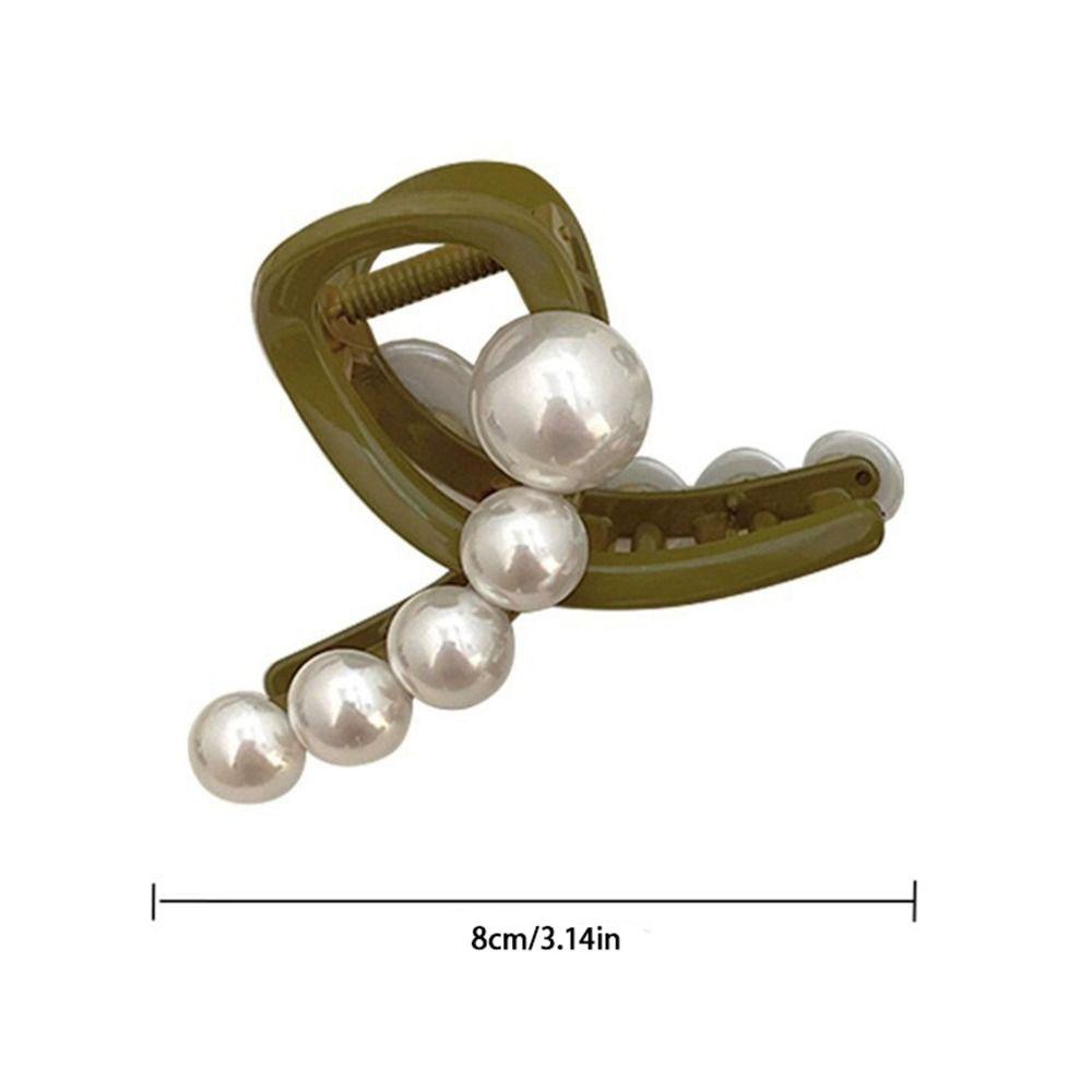 AUGUSTINA Mutiara Rambut Cakar Lucu Manis Silang Hiu Klip Bentuk Geometris Gadis Perempuan Aksesoris Rambut