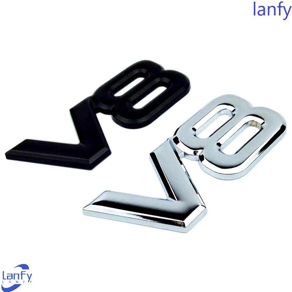 Lanfy Stiker Mobil Sayap Samping Paduan Emblem Mesin Aksesoris Mobil Auto Trunk Badge Car-styling