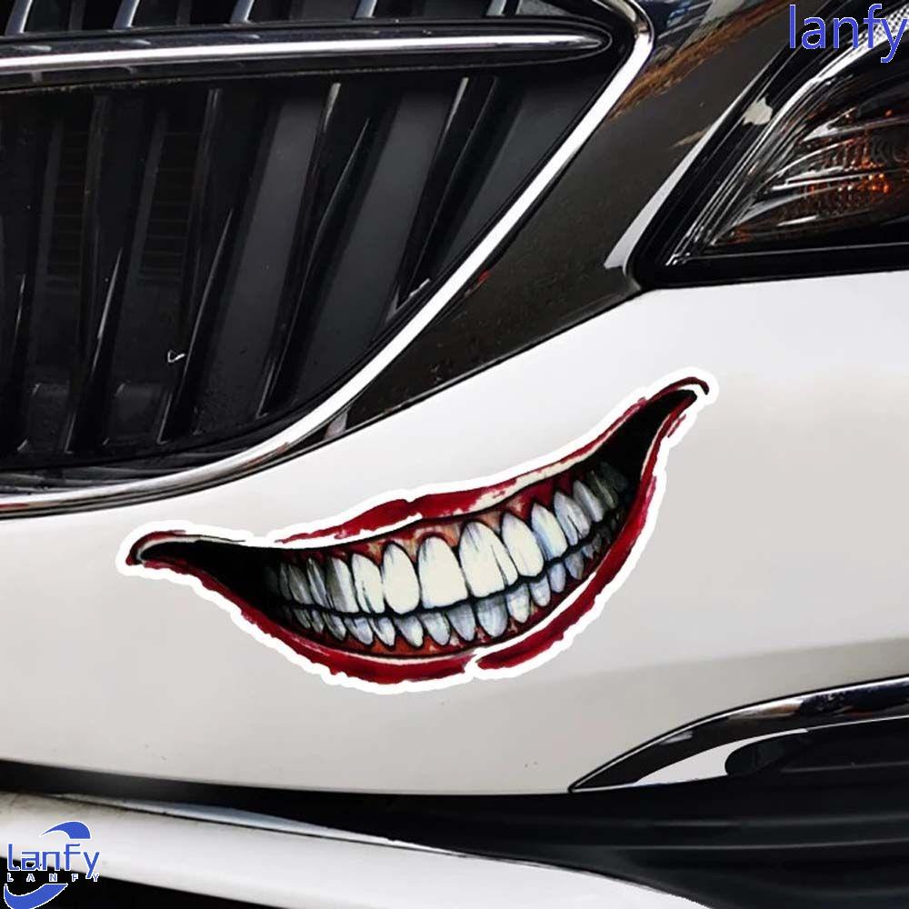 Lanfy Joker Graffit Stiker Mobil Tahan Air Pribadi Stiker Motor PVC Mobil styling Aksesoris Belakang Bagasi Stiker Mobil Decal