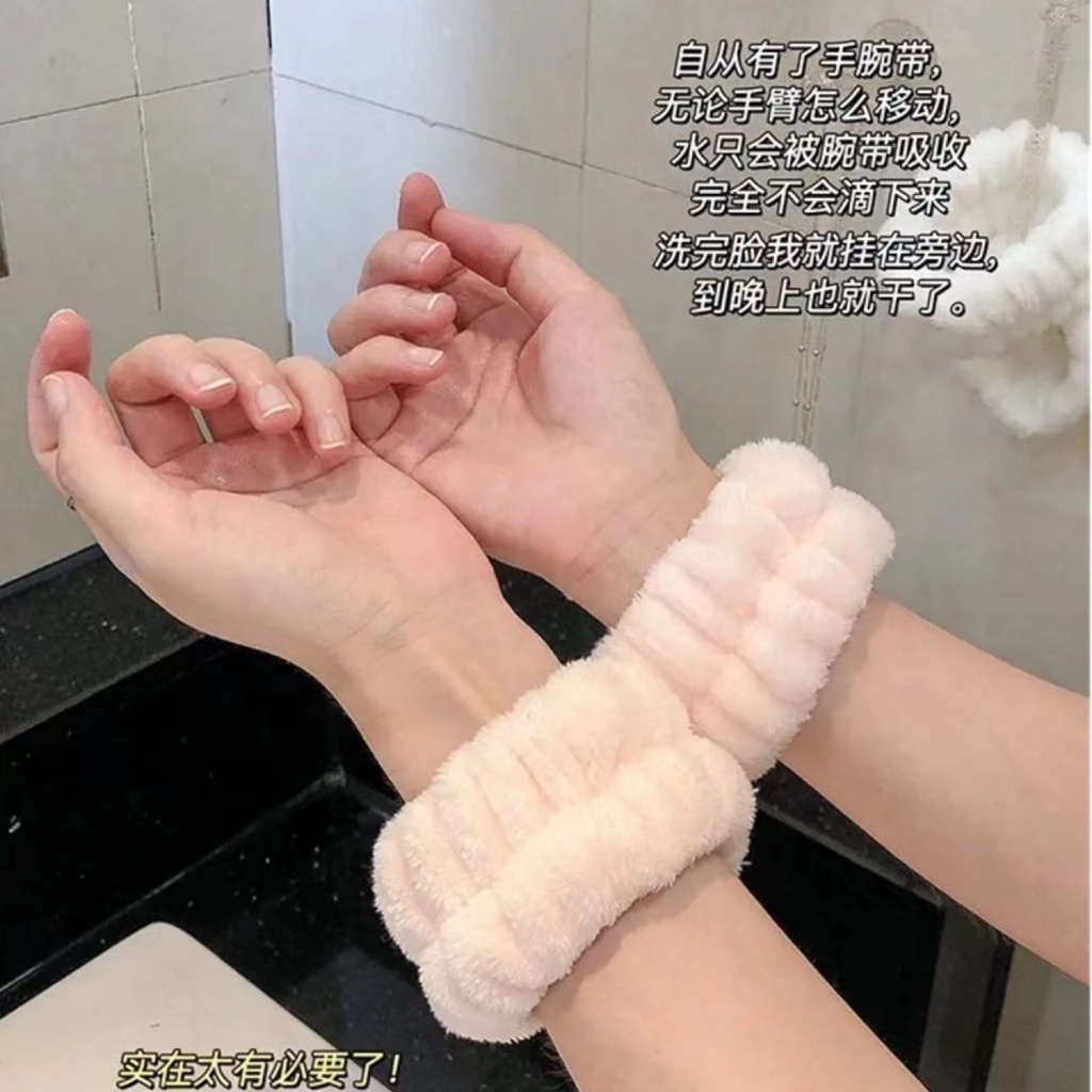 Cuci Muka Spa Set Pergelangan Tangan Washband Rambut Band Penyerap Makeup Aksesoris Masker Sikat Penghilang Komedo Alat Perawatan Kulit Wanita Hadiah