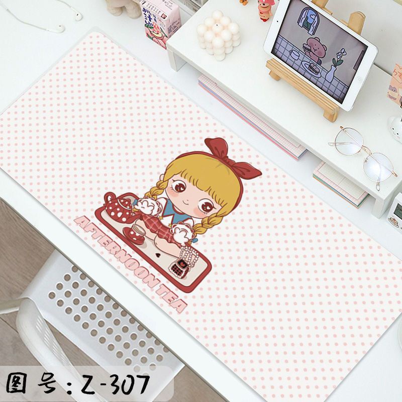 Original Little Demon Girl Besar Mouse Pad Kartun Komputer Laptop Meja Khusus Alas Meja Kantor Kreatif