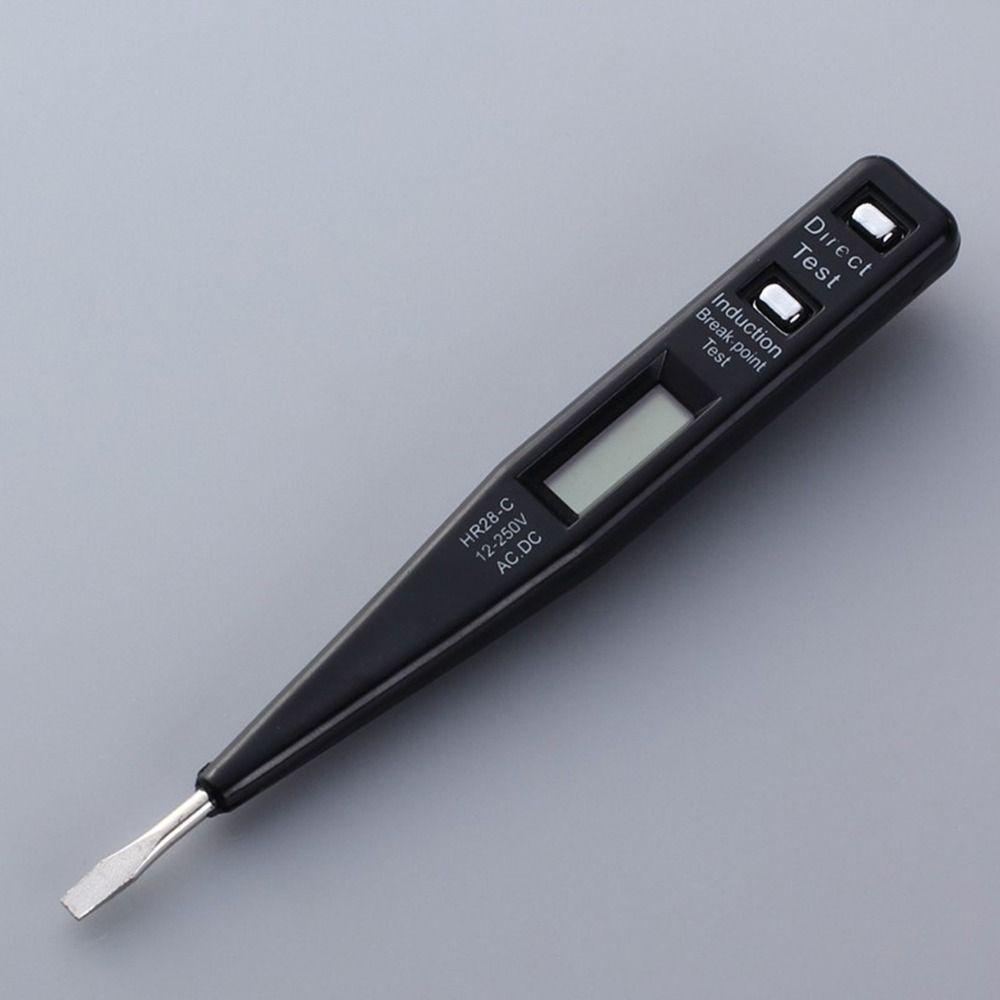 TOP 3pcs Voltage Meter Tester Pen Presisi Tinggi LCD Display Power Outlet Detector Indikator Elektrik