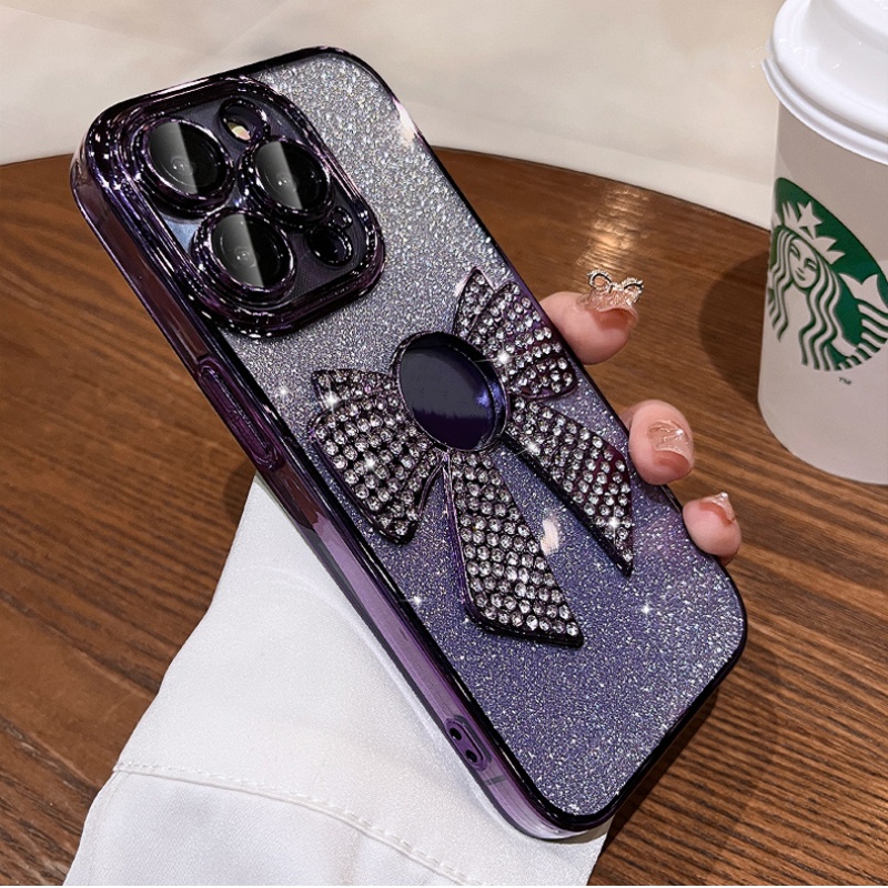 Casing Lensa Proteksi Kamera Mewah iPhone 14 Pro Max14 Plus case Iphone12 13 Pro Max 11 Pro Max aesthetic diamond flowers Dengan logo protection TPU soft back cover