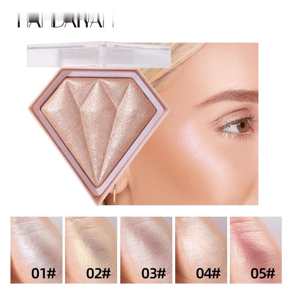 5 Warna Diamond Highlighter Face Highlight Powder Blush Shimmer Highlight