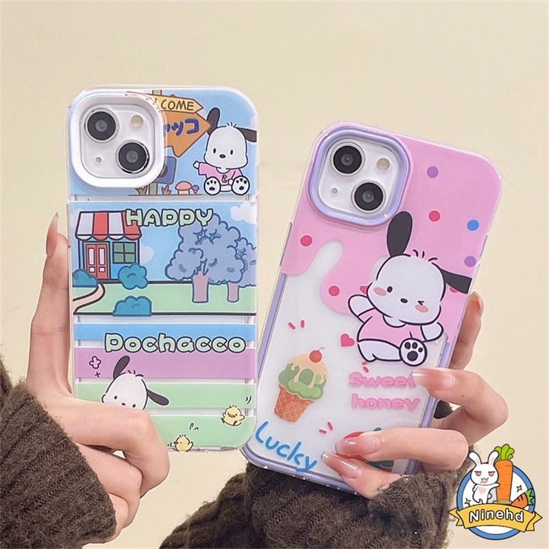 Redmi 12C A1 A1+10C 10A 10 9 9A 9C 9T Note11 11s 10 10s 9 9s Pro Xiaomi 11 Lite Poco M3 X3 Pro NFC Bingkai Yang Bisa Dilepas 3in1 Soft Case Kartun Pacha Anjing Ponsel Silikon Bening Sarung