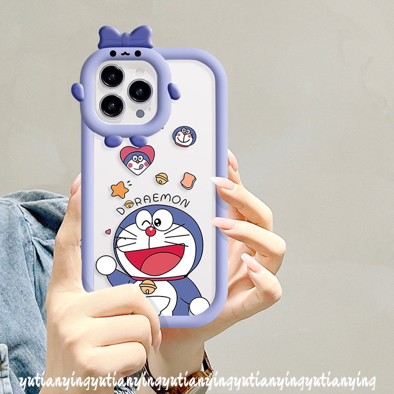 Case Lensa Monster Kecil Ikatan Simpul 3D Untuk Redmi Note8 11s 11 Pro+10s 9 10 Pro Untuk Redmi A1 9C 10A 9T 10 9 9A 10C A1+Mi 11 Lite POCO M3 X3 Pro NFC Kartun Lucu Doraemon Sarung Soft Cover