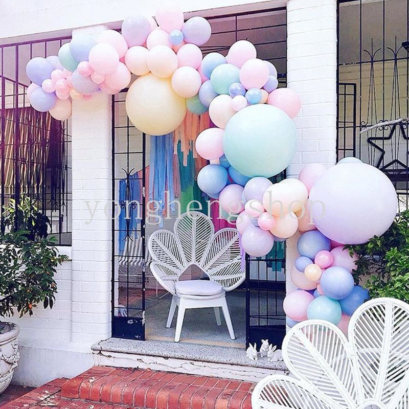 5m Double Hole Balloon Chain Wedding Arch Balloon Connecting Strip Pesta Ulang Tahun Balon Rantai Latar Belakang Dekorasi DIY Airballoon Chain Strip