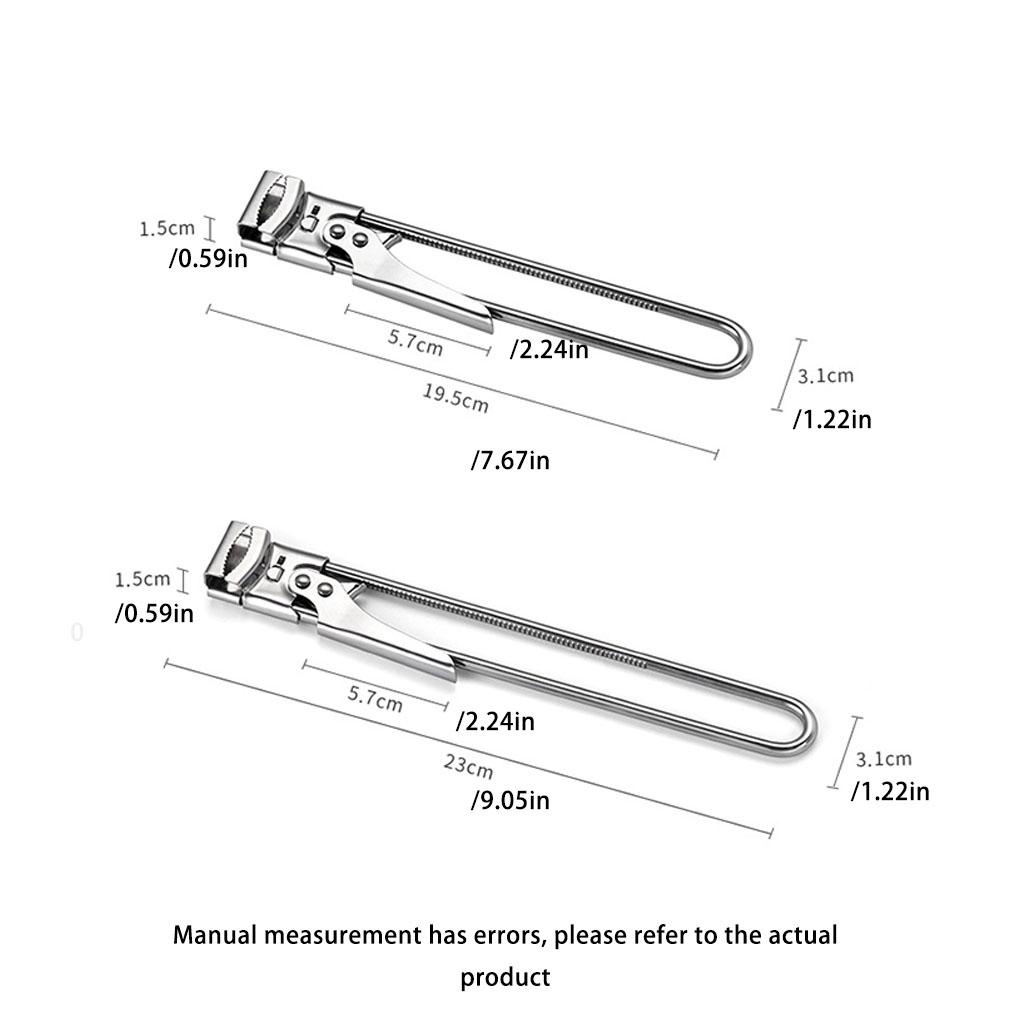 Pembuka Kaleng Makanan Pernikahan Picnicking Camping Hiking Manual Stainless Steel Jar Lid Remover Dapur Gadget Aksesori