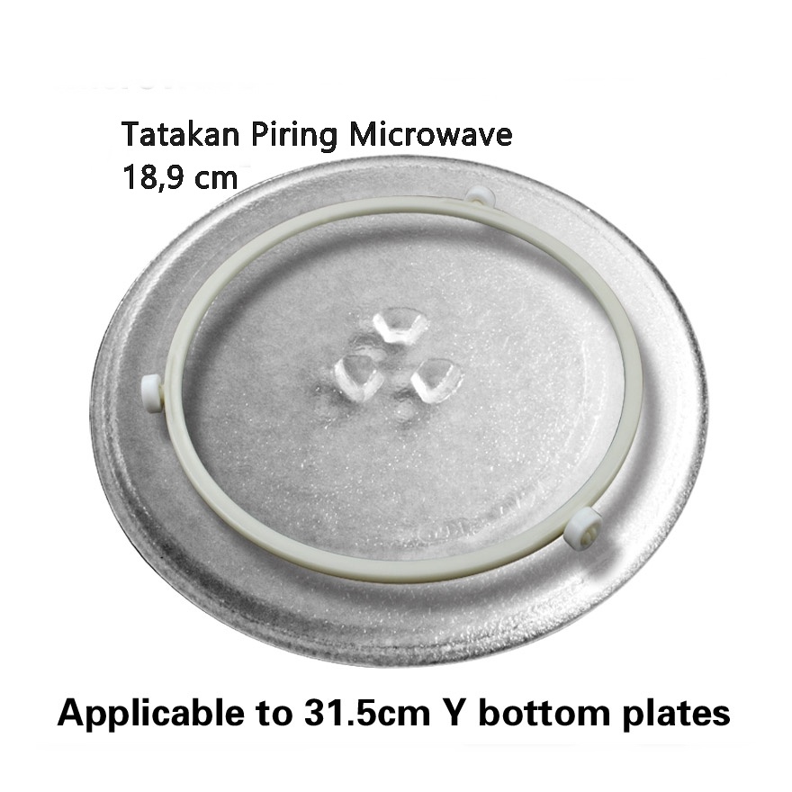 Tatakan Pemutar Piring Microwave 18,9 Cm Roda Piringan Oven