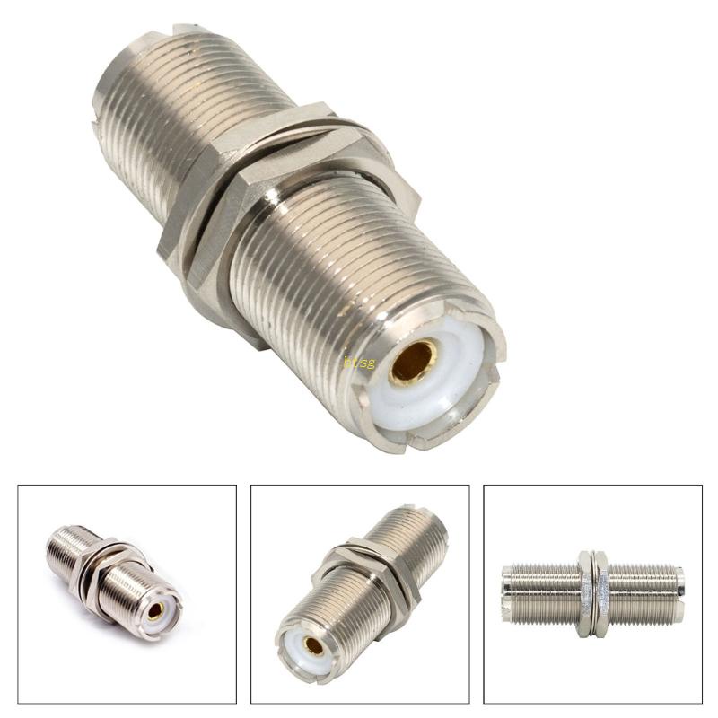 Bt 1PC UHF RF Coaxial Adapter UHF SO239 Female to SO239 Female Konektor Low Loss Ham Radio Coax Adapter Untuk Antena RF