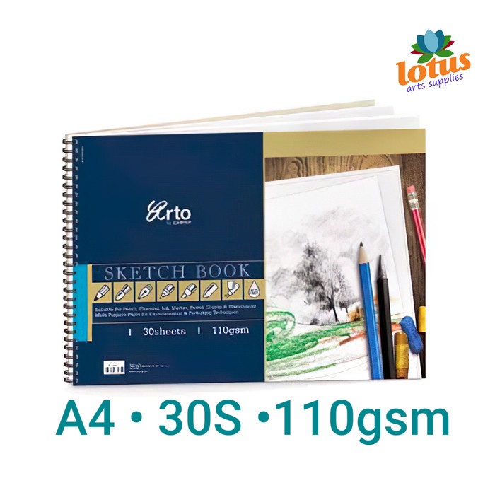 

Arto Sketch Book Wire-O A4/30s/110gsm