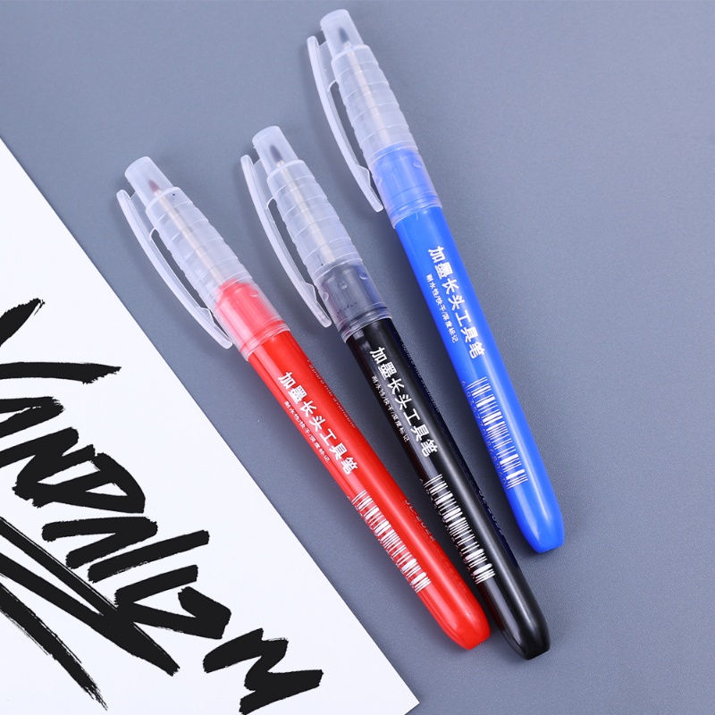 1pc/3pcs 33mm Lubang Dalam Panjang Nib Kepala Tahan Air Serbaguna Menandai Pulpen Ekstensi Permanen 3warna Penanda Logam Kamar Mandi Woodworking Dekorasi Perlengkapan Bangunan Keramik