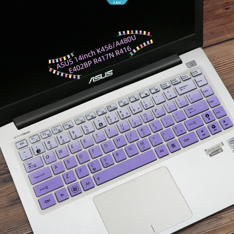 Cover Keyboard Laptop Untuk ASUS 14inch K456/A480U E402BP R417N R416s Lembut Dan Nyaman Silikon Pelindung Kulit Film TPU Clear Film Silicone Cover [ZK]