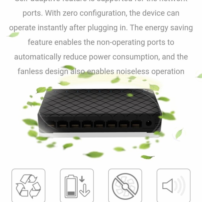 Ruijie Reyee RG ES05G 5-Port Gigabit Unmanaged Plastic Switch