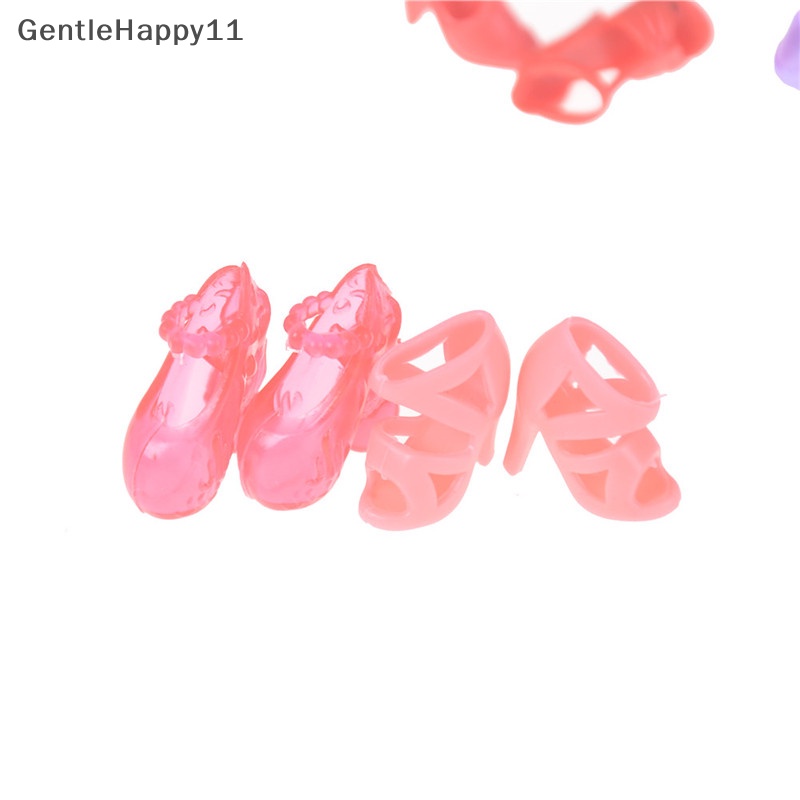 Gentlehappy 12pasang Campur Random Fashion Boneka Sepatu Hak Tinggi Aksesoris Boneka  Id