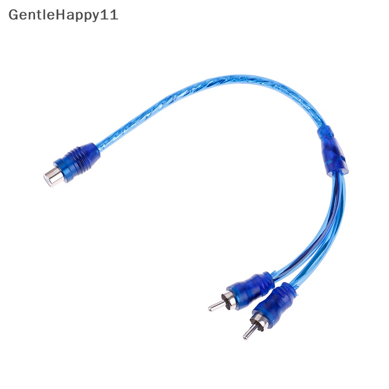 Gentlehappy 1Pc RCA female to male splitter stereo audio Y Adaptor Kabel Konektor Kawat id