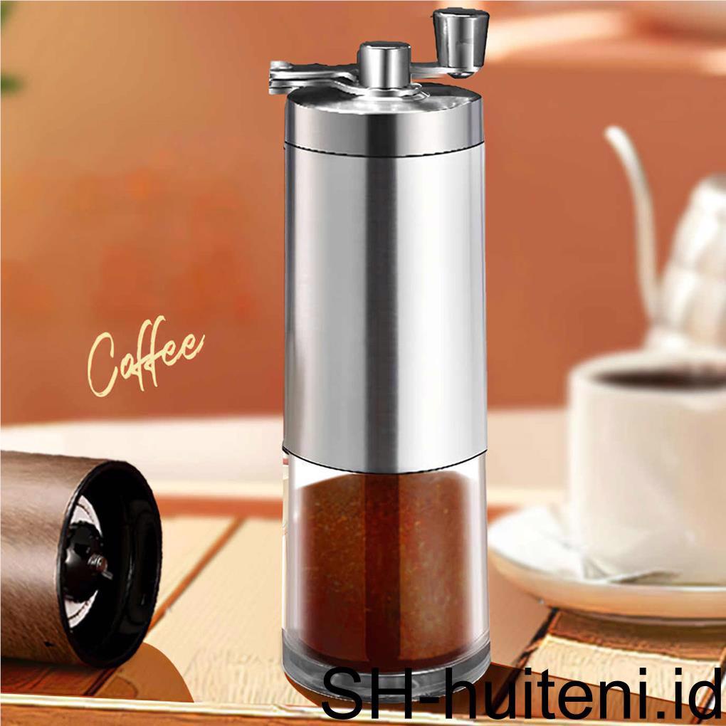 Hand Manual Coffee Grinder with Folding Handle Adjustable Stainless Steel Mesin Penggiling Biji Kopi Gilingan Bumbu Dapur Kopi Alat