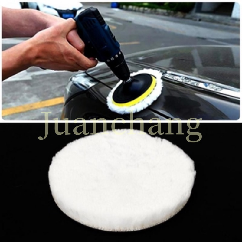 1set Buffing Polishing Pads Wool Polisher Bor Roda Pel Kit Untuk Mobil Polishing Pad Wheel Kit Polisher Wool