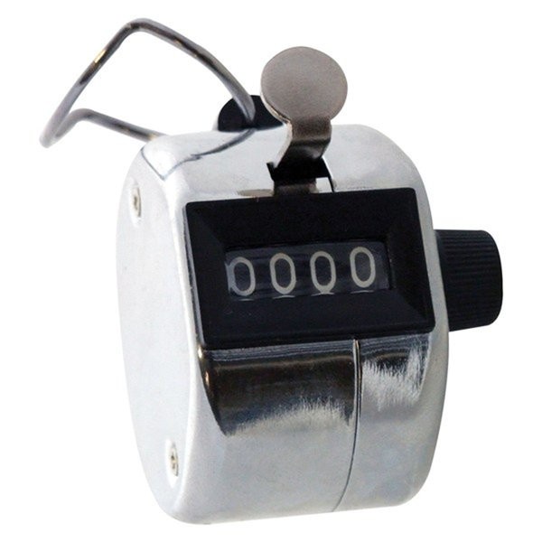 

Hand Tally Counter Traffic Alat Hitung Tangan Tasbih Analog 4 Digit - Silver