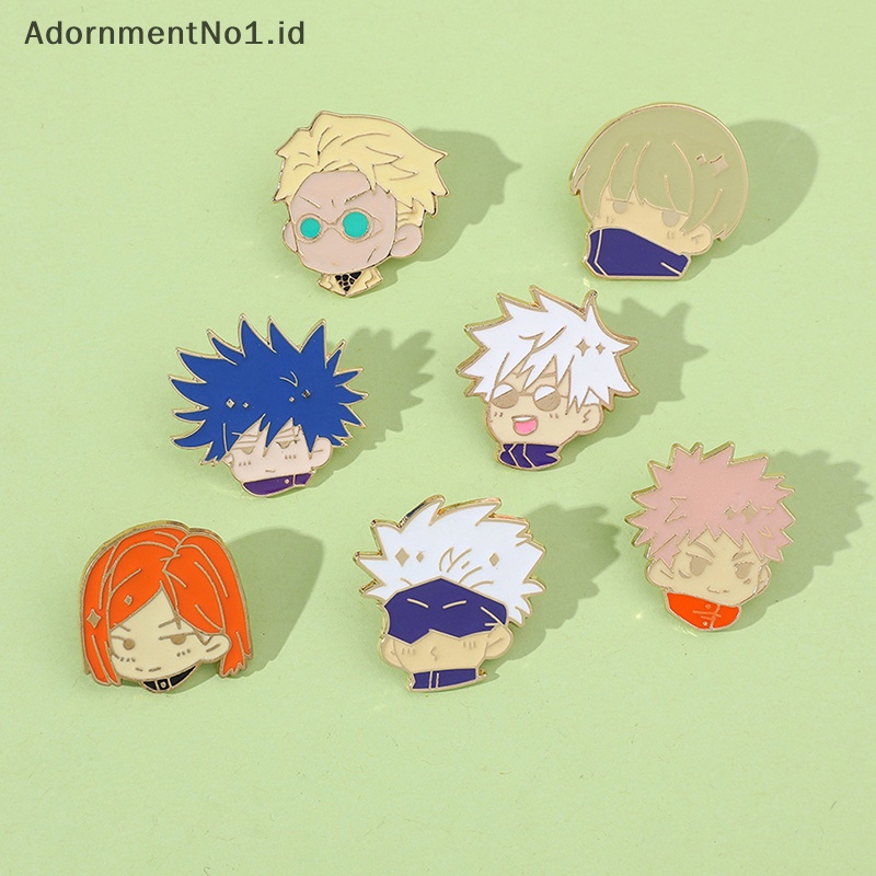 [AdornmentNo1] Pin Enamel Kartun Anime Bros Ransel Baju Lencana Perhiasan Aksesoris Hadiah Untuk Teman [ID]
