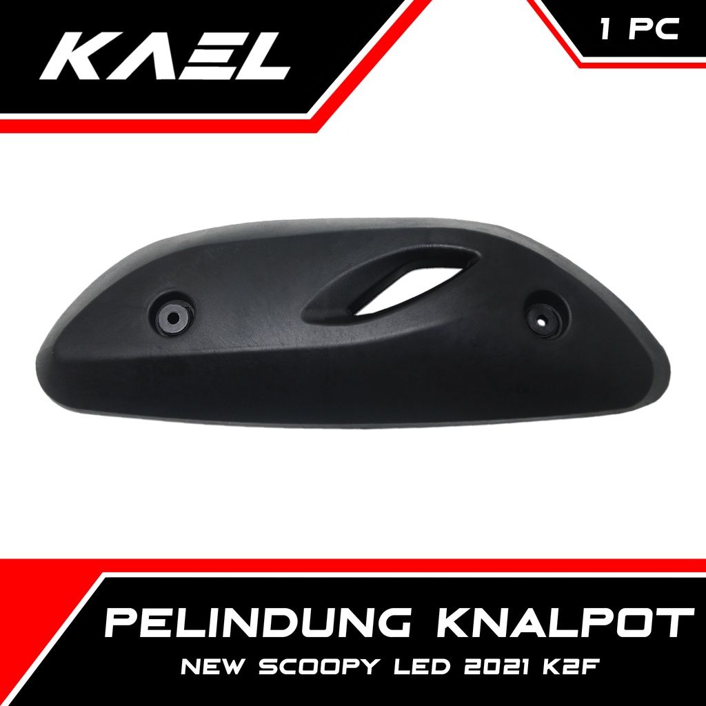 Pelindung Knalpot New Scoopy eSP LED 2021 K2F 2021 Cover Tutup Penutup Tameng Kenalpot Muffler Exhaust Hitam