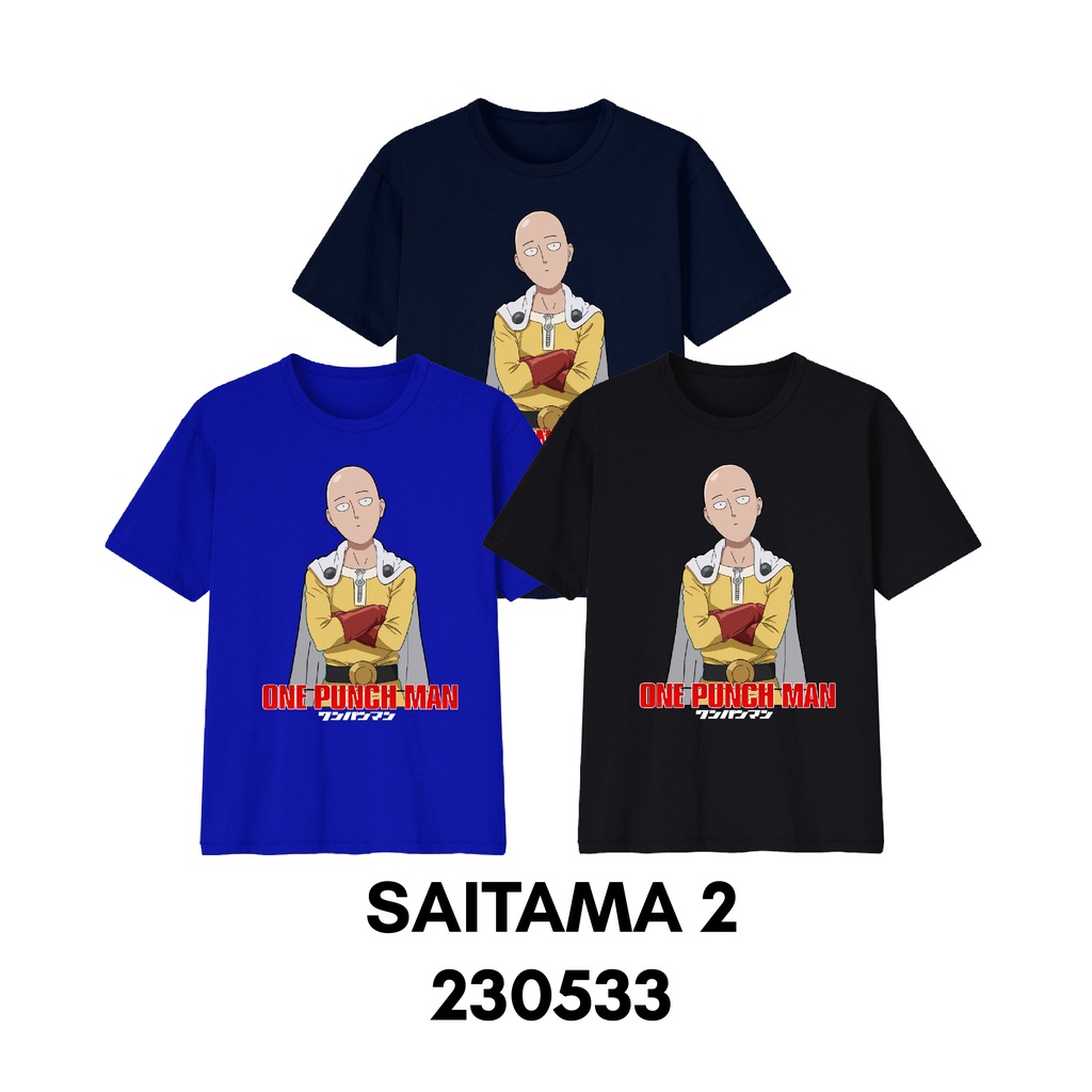 Kaos Anime One Punch Man Series Size Dewasa Bahan Katun Combed 30s