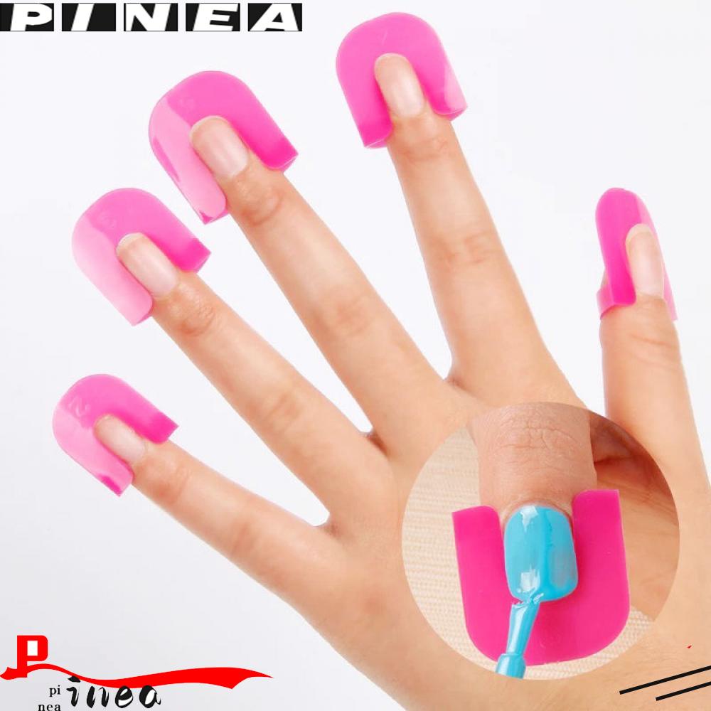 Nanas 26pcs Nail Polish Mold Tips Cover Case Pelindung