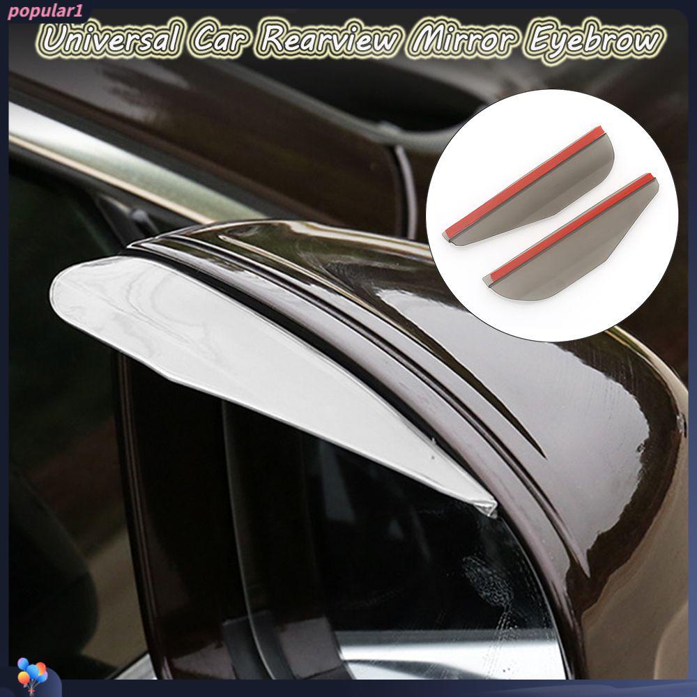 Populer 2pcs Kaca Spion Mobil Tahan Lama Universal Pelindung Hujan Alis Rain Cover