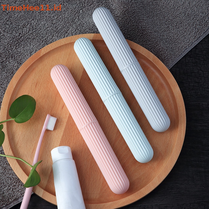 Timehee Kotak Sikat Gigi Multi Fungsi Dengan Penutup Portable Travel Tooth Brush Box ID