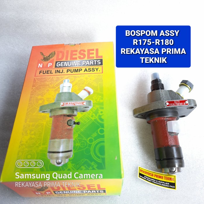 R175 R180 BOSPOM POMPA SOLAR DISEL DONGFENG MOLEN SEMEN BANGUNAN R 175