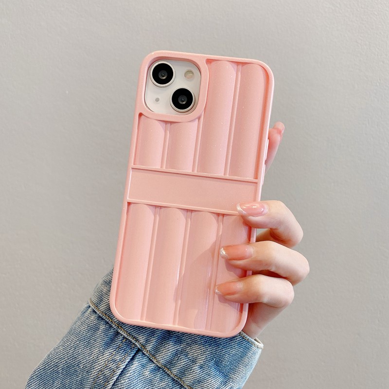 【Wave Shiny】Fashion Pretty Sparkly Silicone Case for iPhone XR XS Max 11 12 13 14 Pro Max Phone Case for Women Girl Gift Pink