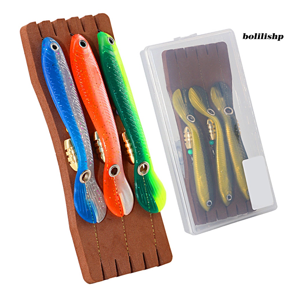 Bo-3pcs/set Pemikat Pancing Fleksibel Pengerjaan Indah Portabel Lembut Loach Fishing Lure Untuk Memancing