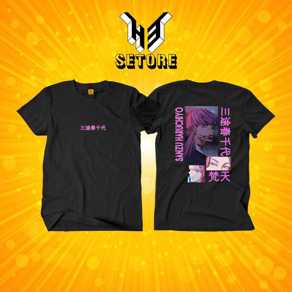 BAJU KAOS Sanzu Haruchiyo TOKYO REVENGERS MIKEY SANO MANJIRO TOMAN TOKYO MANJI GANG ANIME MANGA TERB